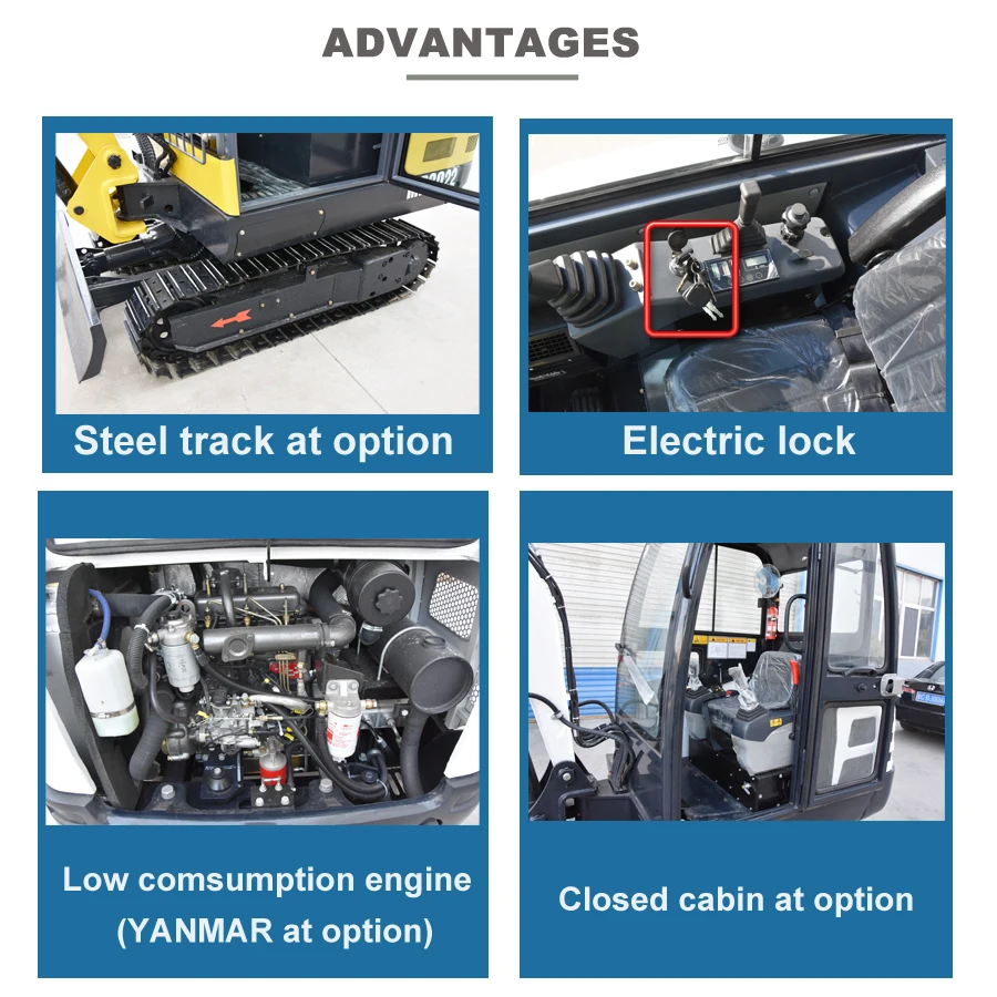 mini excavator 2 ton 2.5 ton digger with epa engine