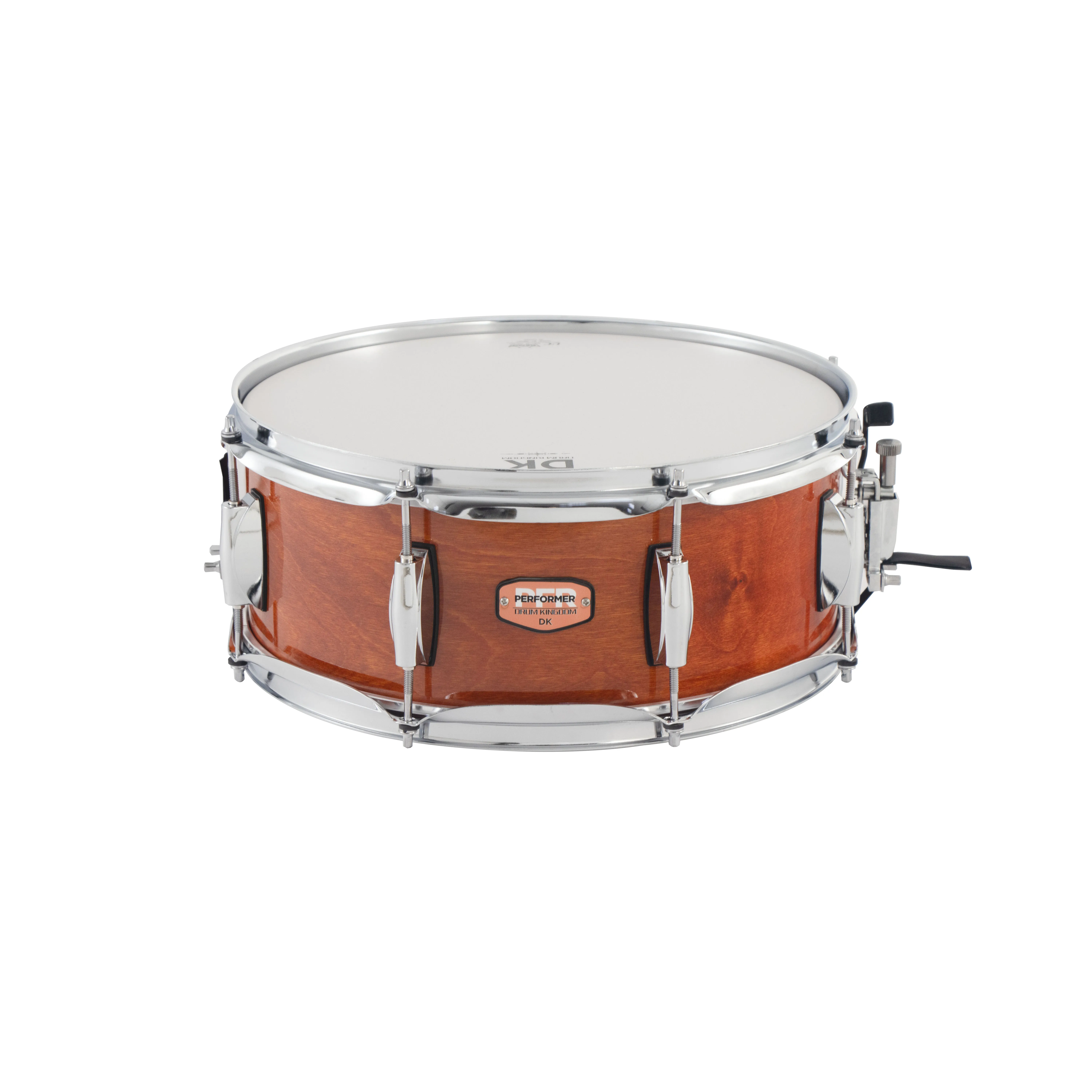 Factory wholesale price steel chrome shell snare drums with 1.5 hoop and white coated heads