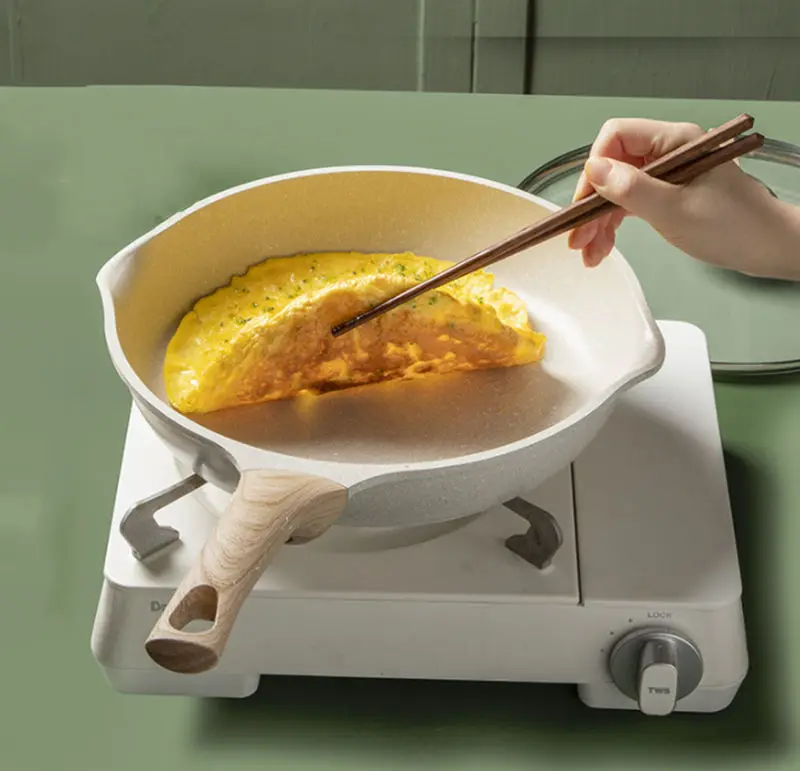 Customized 20cm /24cm /28cm Forged Aluminum Fry Pan No Stick Frying Pan For Cooking