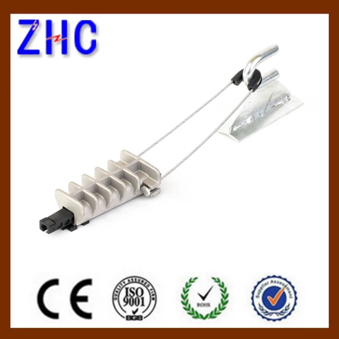 Контактного провода кабеля самоподдерживающийся сборка фурнитура арматура дверная алюминиевый сплав тупик Натяжной зажим