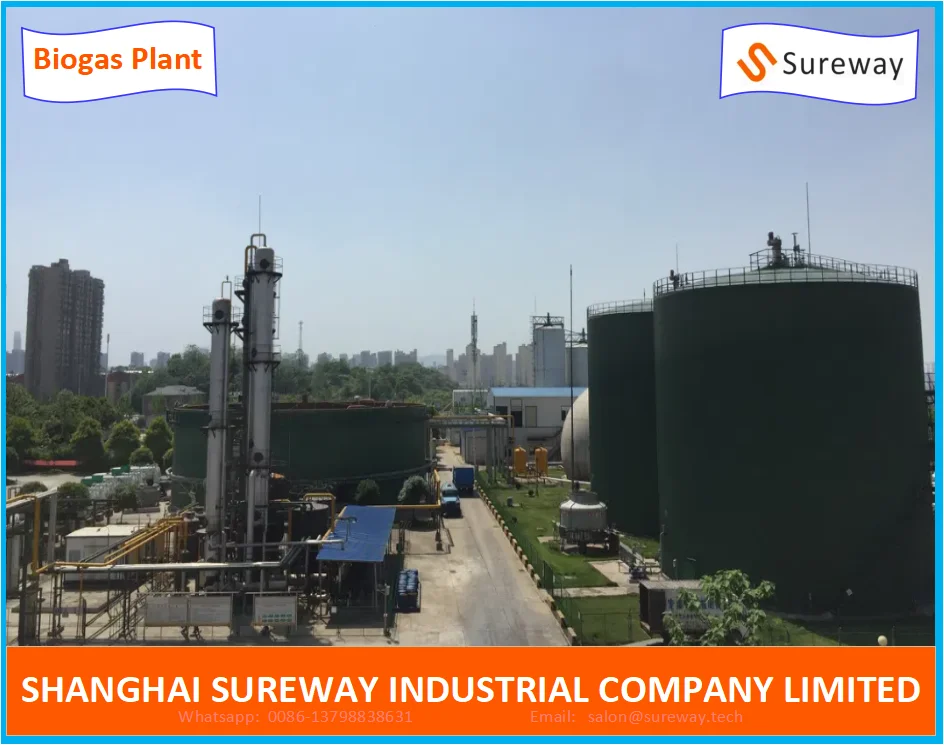 Biogas Plant with Enamel Steel Digester