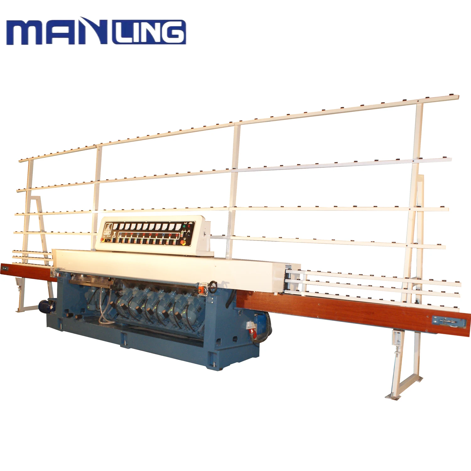 Foshan MLZ 11 Motor Glass Edging Machine Automatic 45 arris degree Polishing ABB Straight Grinding Equipment
