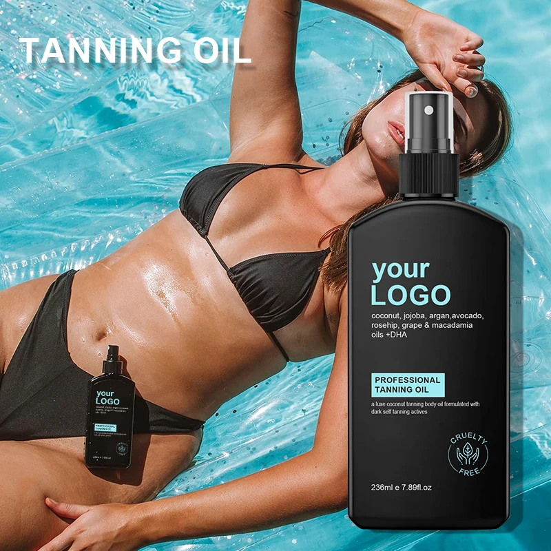 Factory OEM/ODM Natural Ingredients Intensive Hydrating Solarium Spray Tanning Oil