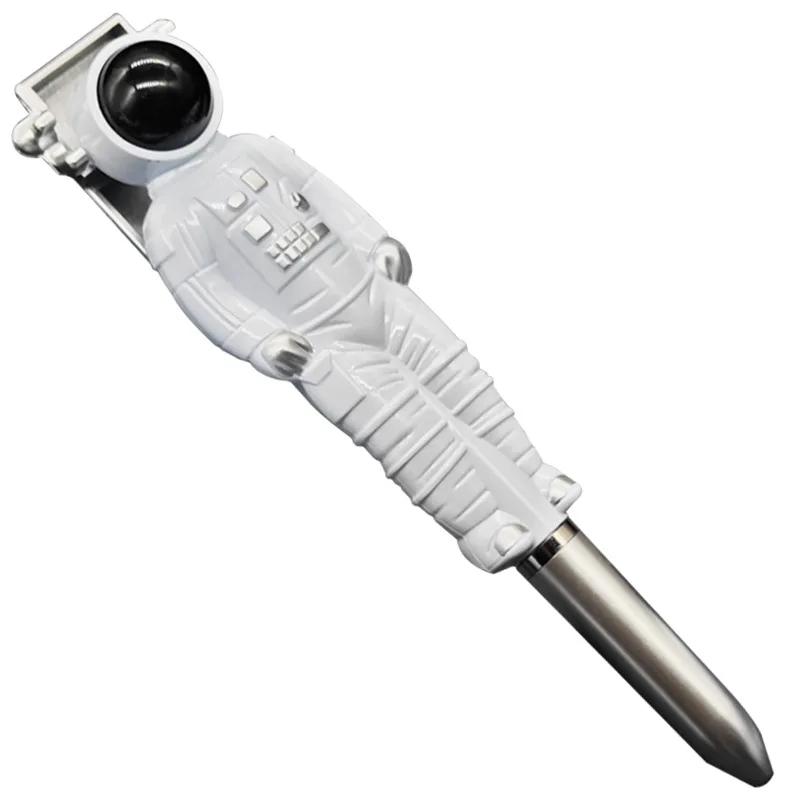 Hot Selling 3D Cartoon Astronaut Shape Ball Pen For Gift Christmas With Logo Black Refill Customized Creative Stationery Toy Pen