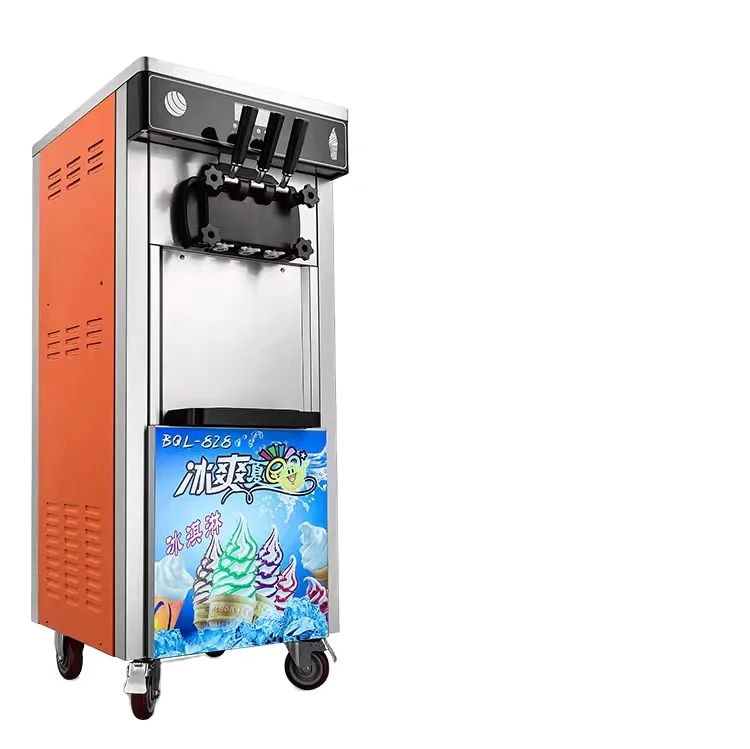 Commercial Three flavors soft ice cream machine for sale