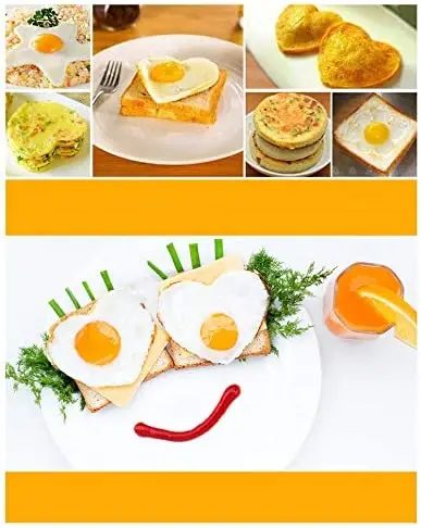 Stainless Steel Fried Egg Mold Rings Shaper Pancake Maker With Handle For Frying Cooking