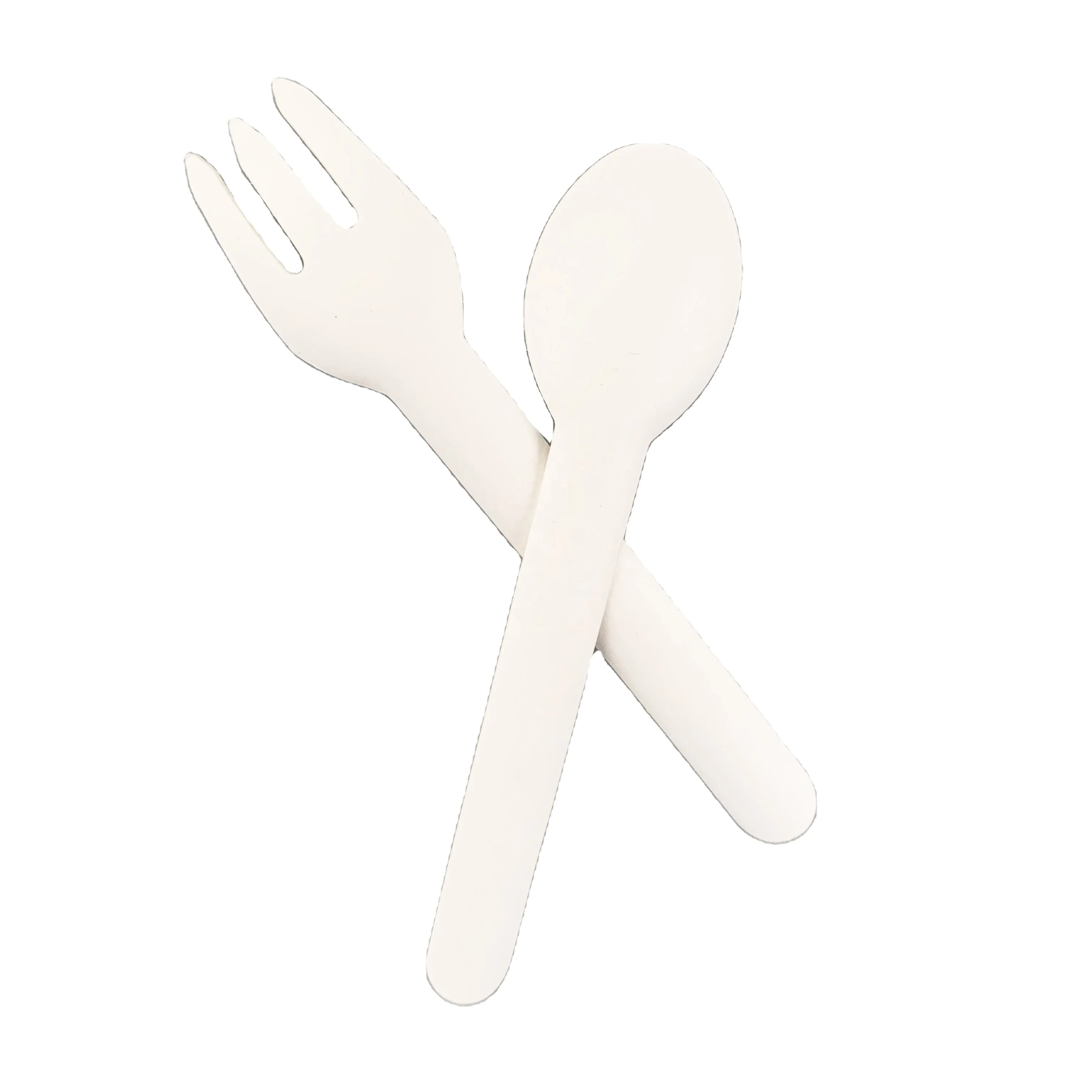 Одноразовые бумажные столовые приборы с держателем для кухни и вечеринки