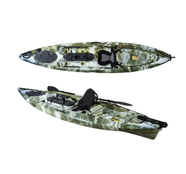 China Manufacturer Fishing Kayak 4.70m Foldable Full Drop Stitch Inflatable Double Kayak