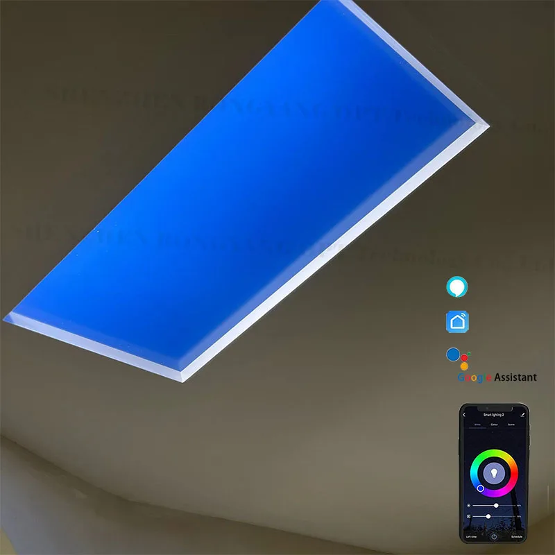 Искусственная интеллектуальная Солнечная система синхронизации освещения окружающей среды с естественным голубым небом светодиодное освещение потолочная панель