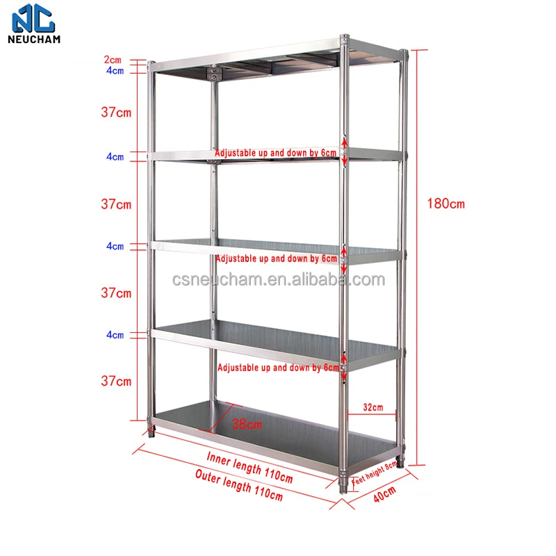 Manufacturer Direct Sales Wholesale All Metal Kitchen Storage Rack With Large Space