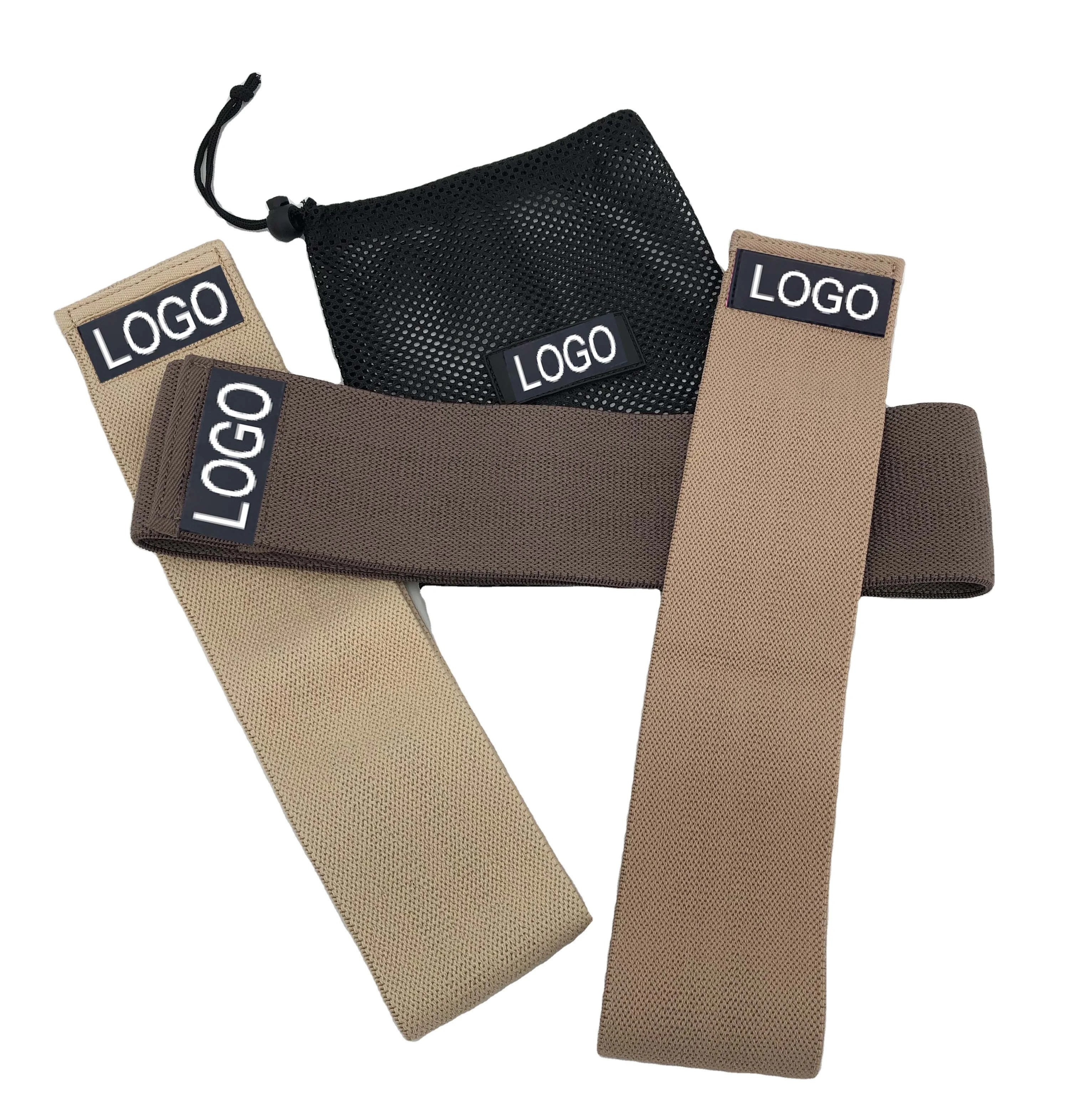 Wholesale Custom Logo Workout Exercise Bands  Gym Fitness Hip Resistance Bands For Body Building