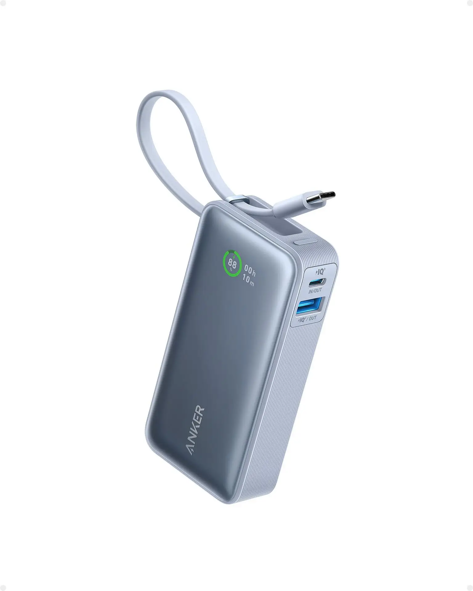 Anker power bank с кабелем 10000 мАч модель A1259
