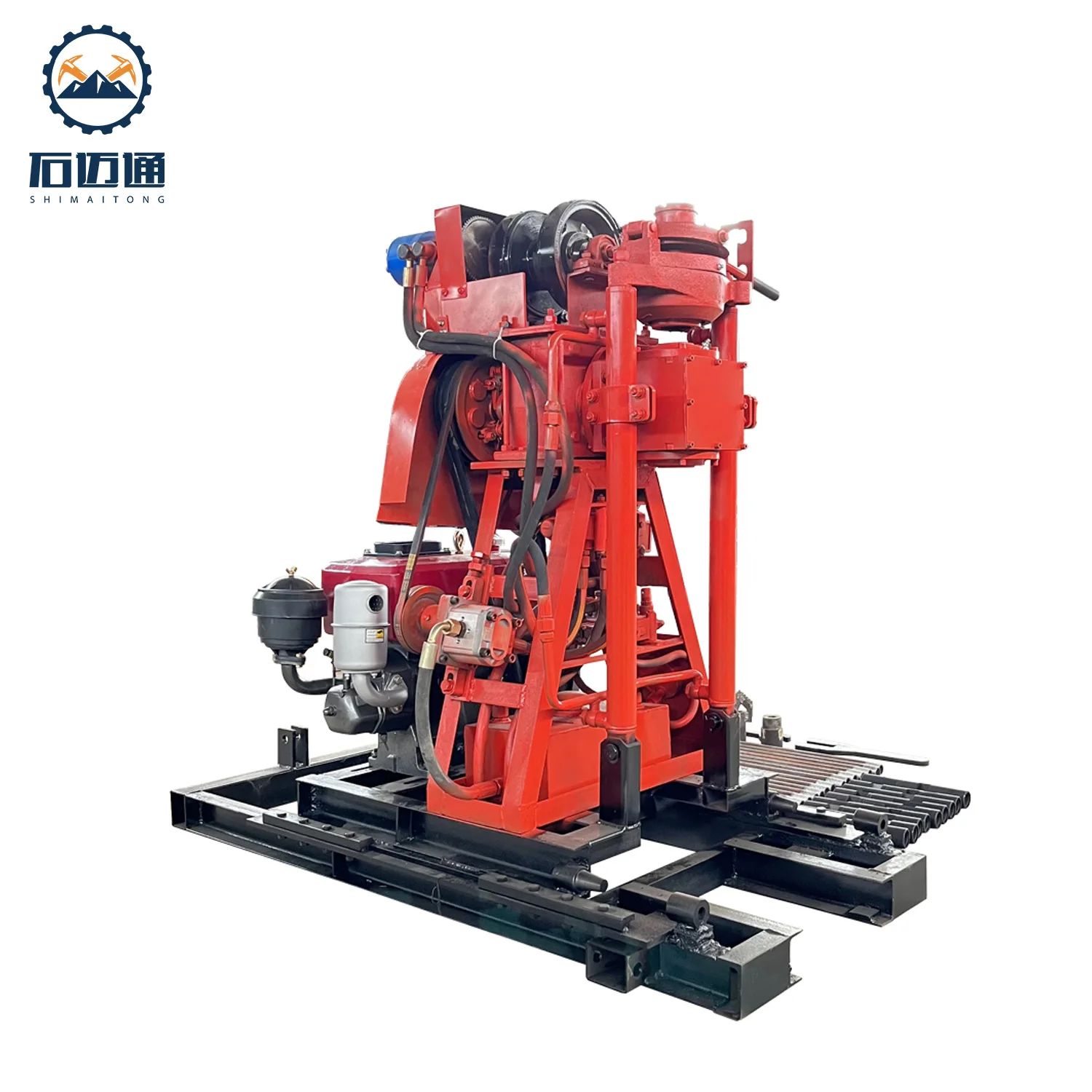 Rotary Drilling Rig JM50 for Soil Testing  hydraulic rotator core drilling rig