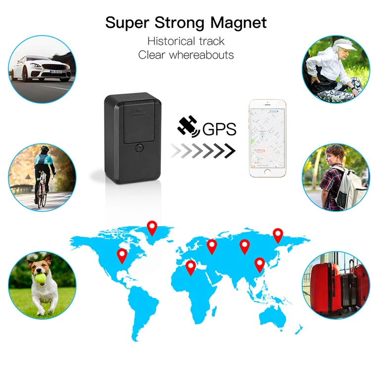 GPS-трекеры GF19 с постоянным магнитом устройства для отслеживания экстренных ситуаций автомобилей детей LBS системы местоположения в реальном