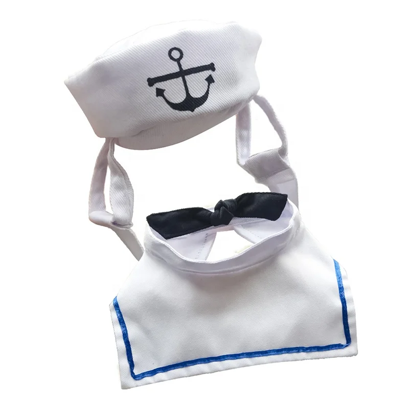 Pet Accessories Hat Halloween Dog Costumes Good Quality Cat Dog Navy Hat Sailor Costume