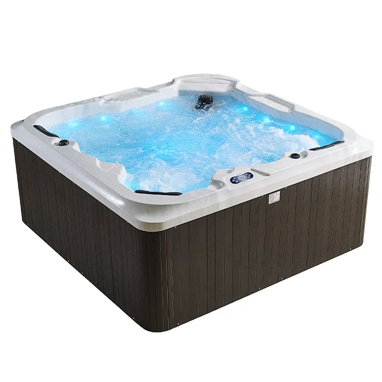 Luxury villa outdoor massage spa tub and whirlpool pump hot water spa tub modern 3 years rectangular pool luxury villa with pool