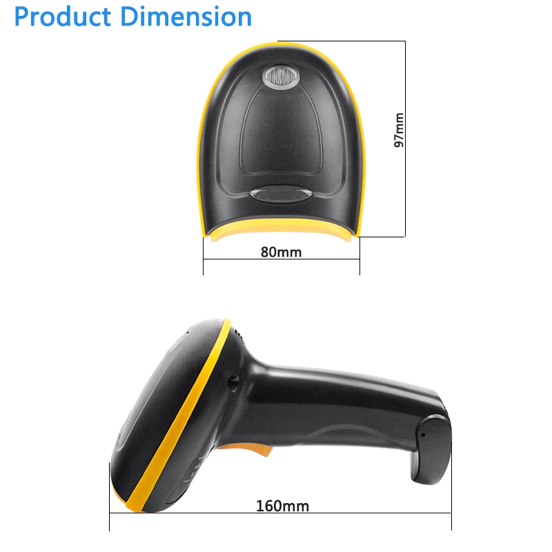 H2 Desktop Printer Scanner 2D Portable Scanner mini Barcode Scanner USB Wired QR Code Mobile