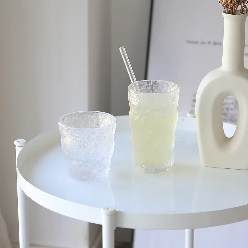 Low Price 300ml 350ml Guaranteed Quality New Glacier Pattern Glass Beer Beverage Cup