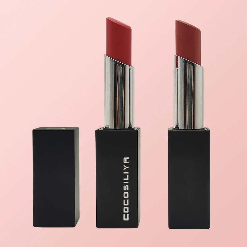 Lid Tube Matte Liquid Lipstick Private Label Long Lasting Waterproof Nude Vegan Velvet Customize Logo 40 Color Black 4G Mineral