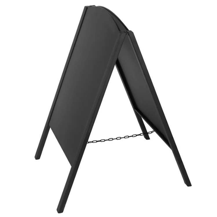 New design durable rectangle black frame handmade advertising blackboard