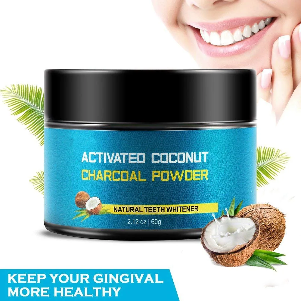 Private Label Teeth Whitening Powder Clean Teeth Powder Coconut Shell Powder