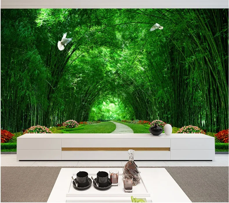 Дешевые Оптовые 3D Природа фото обои фрески для настенного декора