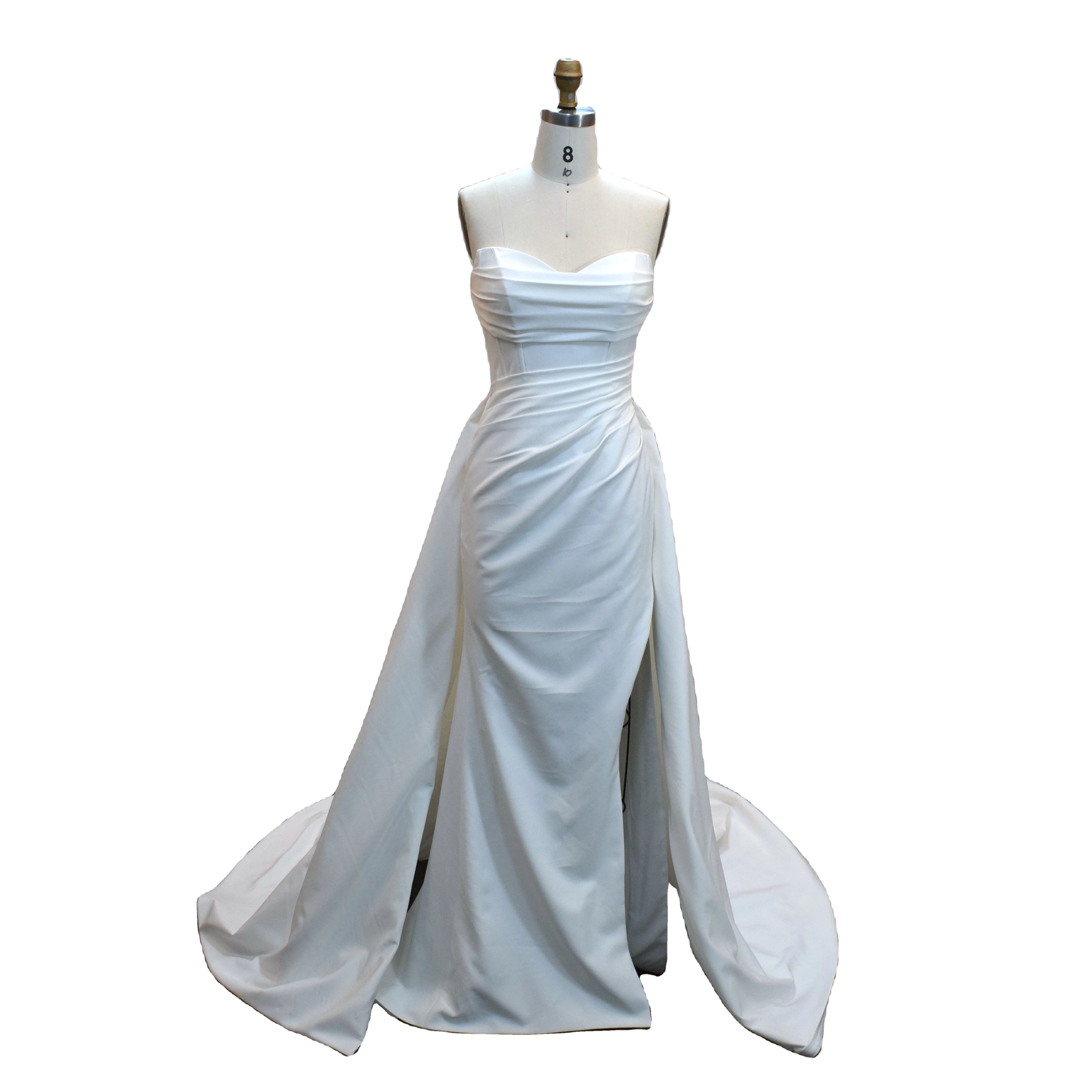 Модный Дизайн Русалка свадебное платье комплект из двух предметов для женщин