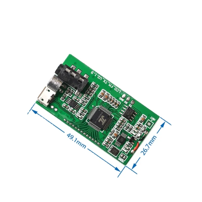 DC 3V-5V FM Transmitter Module DSP PLL 87-108MHz Stereo Digital Wireless Microphone Board Multi-function Frequency Modulation