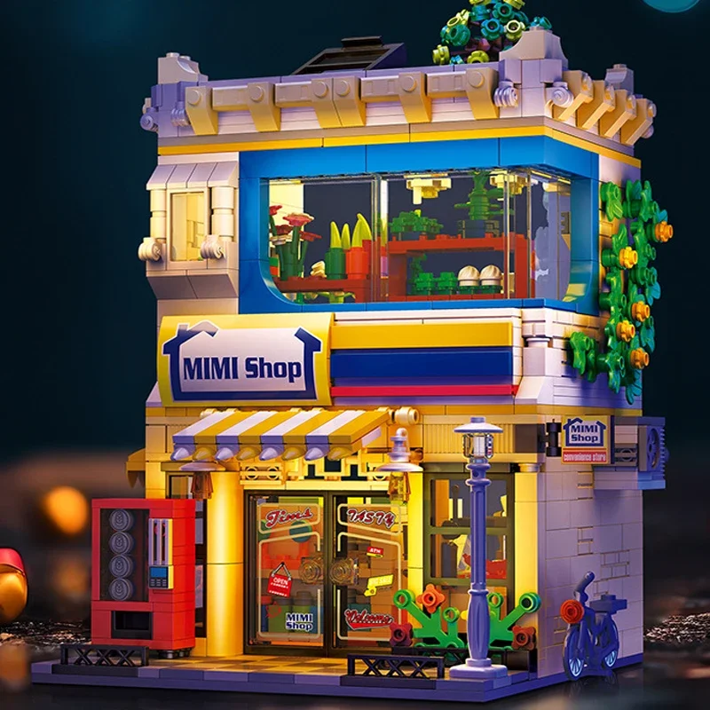 IN STOCK 89116 89117 MOC City Convenience Store Building Blocks Bricks Model Assembling Toys for Children Christmas Gift Set