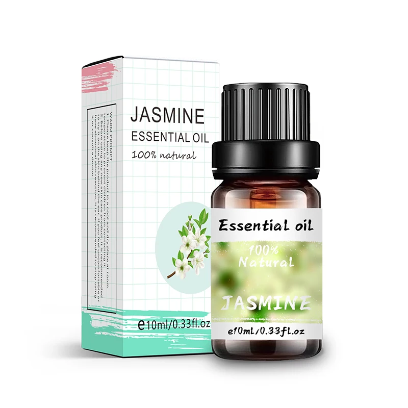 Oragnic Aromatherapy oil 100% Natural Flower oil Steam distilled Jasmine fragrance oil for Diffusers Bulk price Bottle 10ml OEM