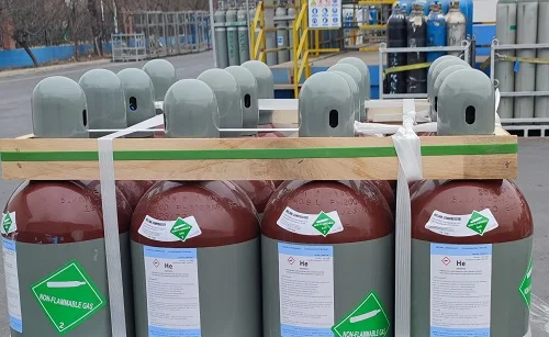 Промышленный высокочистый 99.999% гелий газ в 40L 50L стальные баллоны сжимают резервуар для