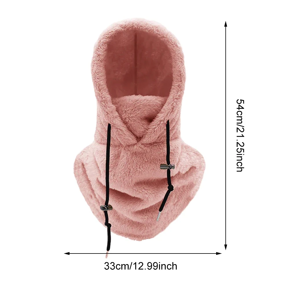 Winter Ski Windproof Cap Outdoor Cycling Cap for Men Face Masks Hood Beanies Women Plush Warm Hat