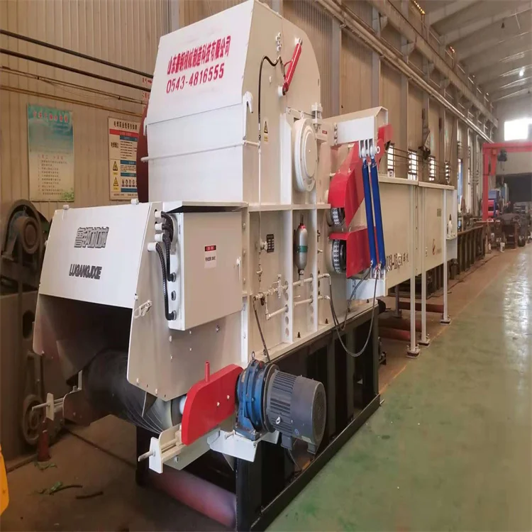 Factory Supplier Biomass Wood Chips Crusher Stationary Heavy Duty Drum Wood Chipper