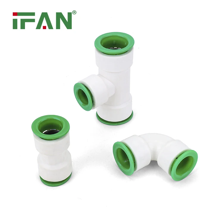 IFAN Polypropylene Plumbing Materials 20MM 25MM 32MM Socket Elbow Tee Quick Connector PPR Pipe Fittings