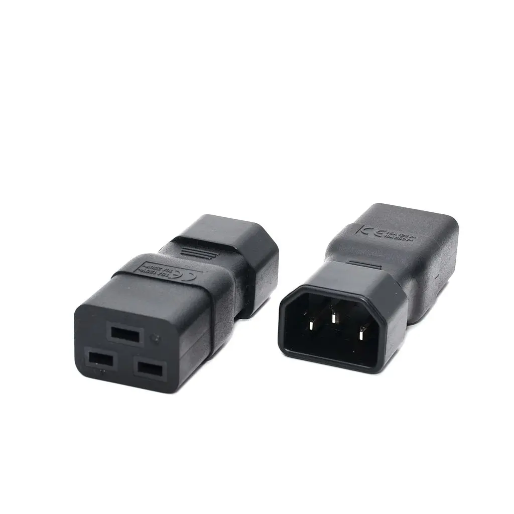 IEC 320 C14 Male To C19 Female AC Adapter Converter Connector For PUD UPS