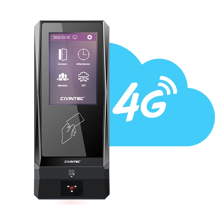 CT9 Barcode Fingerprint Reader Tcp Ip Token Payment Campus Access Time Attendance For Turnstile Control