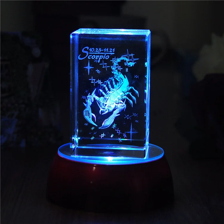 Honor of crystal 3d Block Laser Crystal Engraving Optical Crystal Cube For Decoration Souvenir Gifts