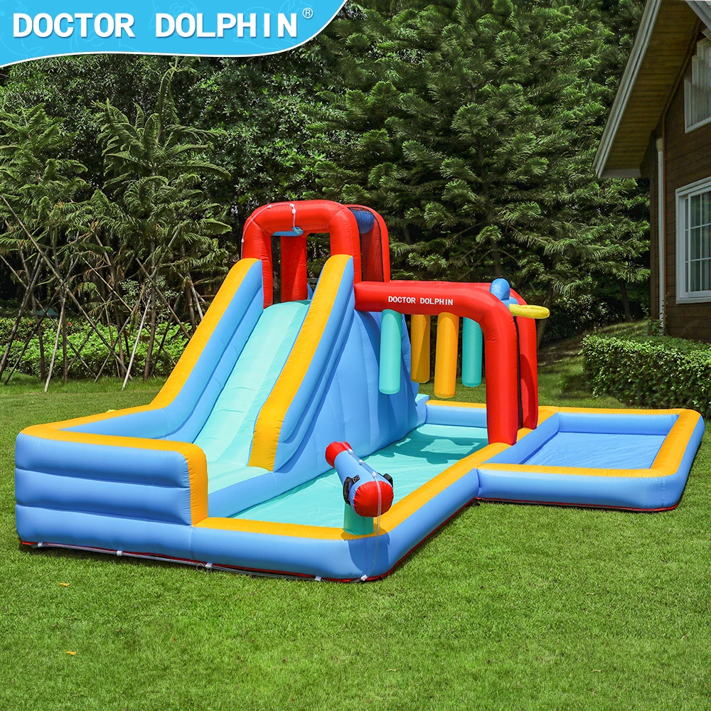 Doctor Dolphin Commercial Outdoor Kid Boxing Bag Inflatable Jumping Castle Bounce House Bouncy Slide