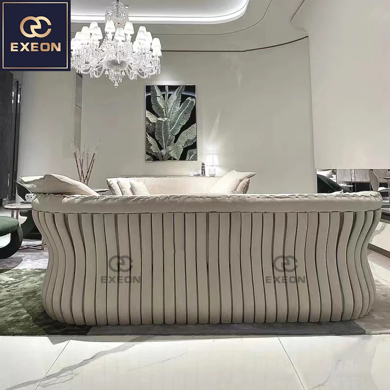 Source Italy Light Luxury Modern leather Sofa Combination High-end Hotel Negotiation Area Sofa Combination