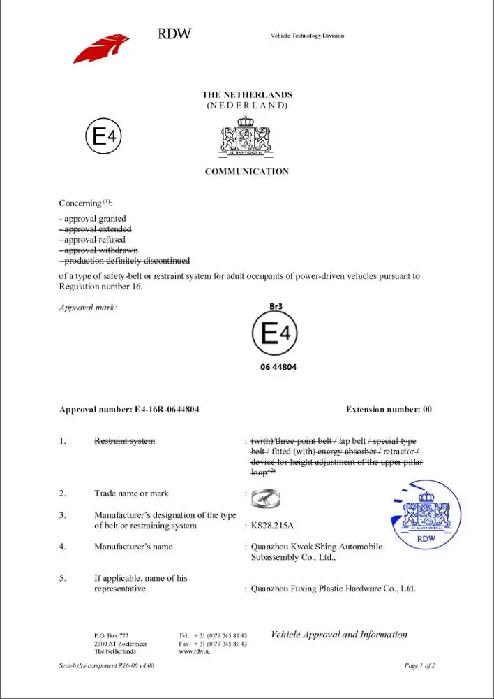  CCC E4 Сертифицированный ALR ремень безопасности Accent подвесной защитный автомобильные запчасти аксессуары
