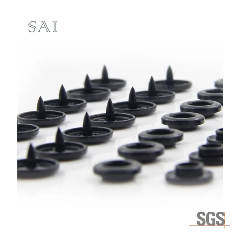 New Style Colorful Inventory Plastic Snap Button