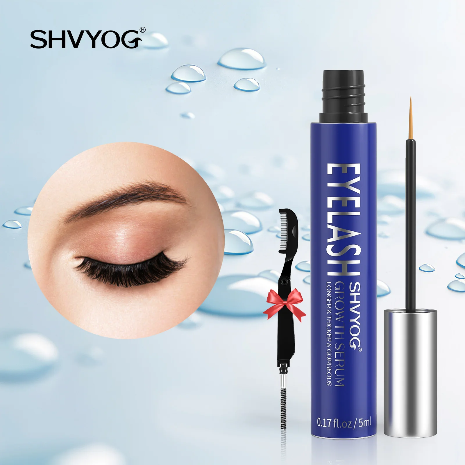 Wholesale Organic Vegan Natural Eyebrow Eye Grow Container Oem Lash Serum Private Label