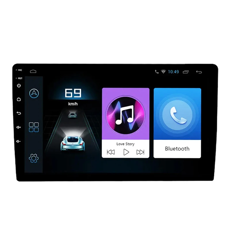 Hot sale android system 9 inch 8 core 4+64G 2 din car screen android with GPS navigation system