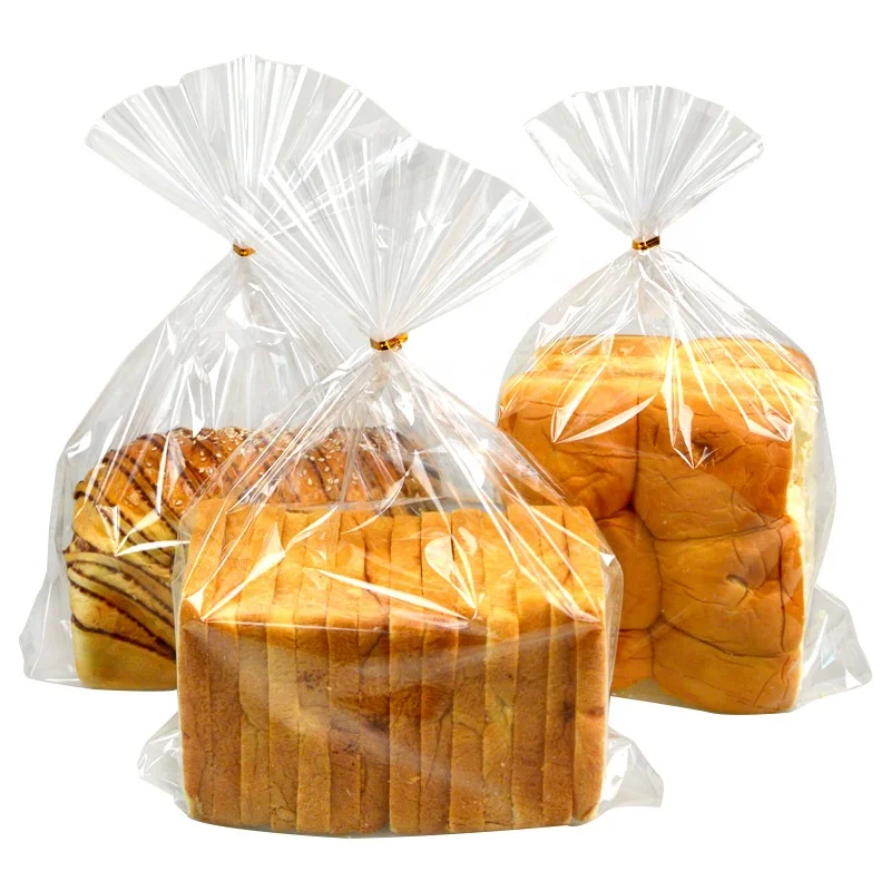 transparent cello  gift wrapping  packing bread loaf bottom gusset bags for bakery cookies  sweets storage