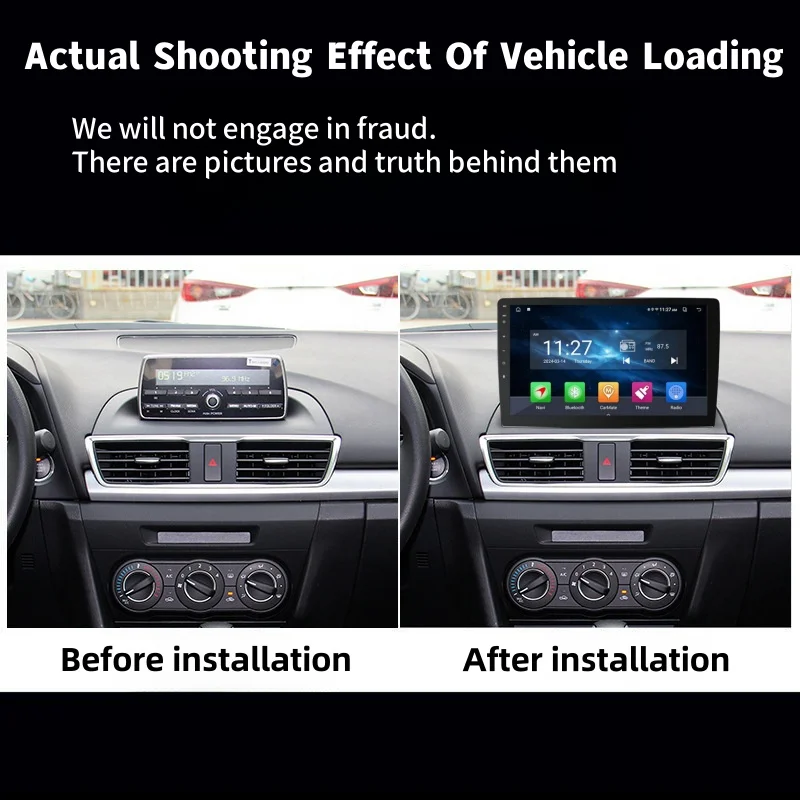 1 Din Android Car Radio GPS TFT Touch Screen with Bluetooth DVD Player Stereo Cover for Vehicle Entertainment