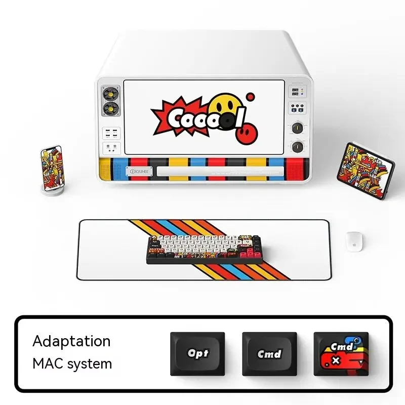 IQUNIX F65 Wireless Mechanical Keyboard Aluminum Three Mode Gaming Keyboard Hot Swap RGB Ergonomics Keyboard Gamer