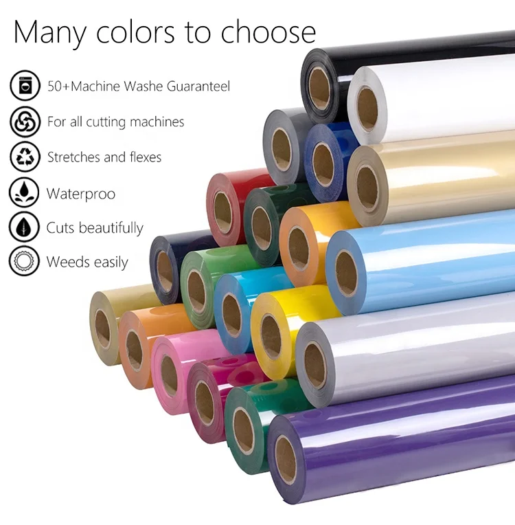 Wholesale Heat Transfer Vinyl PVC Heat Transfer Film Htv Vinyl For Tshirt Custom Printing