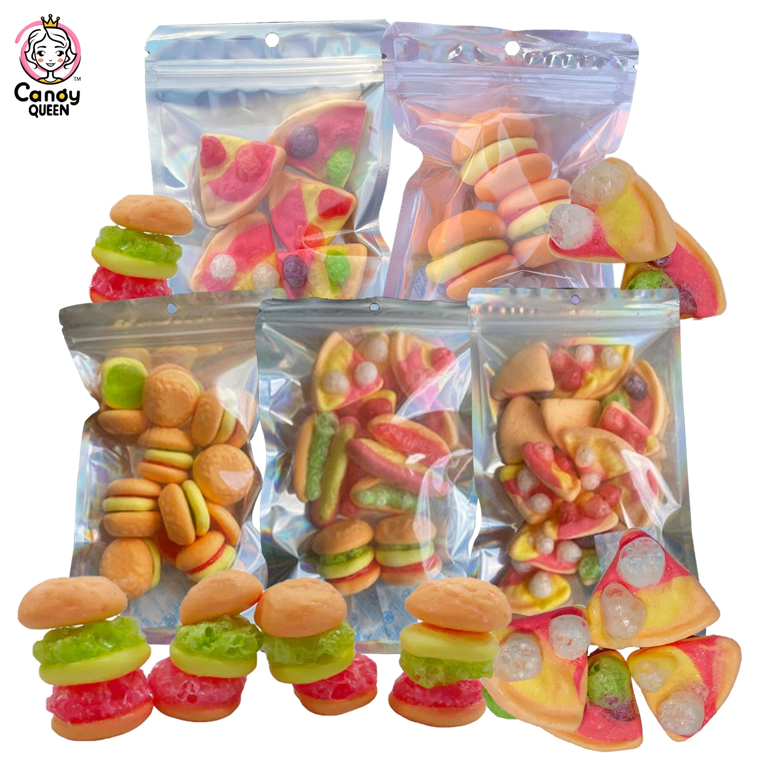 Новые сублимационные закуски FD вкусные сушеные пиццы 3D фруктовые желе Мармеладные Конфеты халяль
