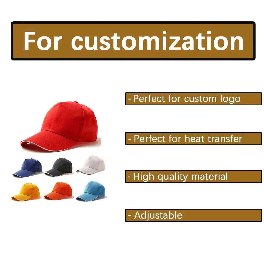 custom hats with logo cap high quality cotton Unisex Plain 5 Panel Sport Baseball Caps hat manufacturers custom