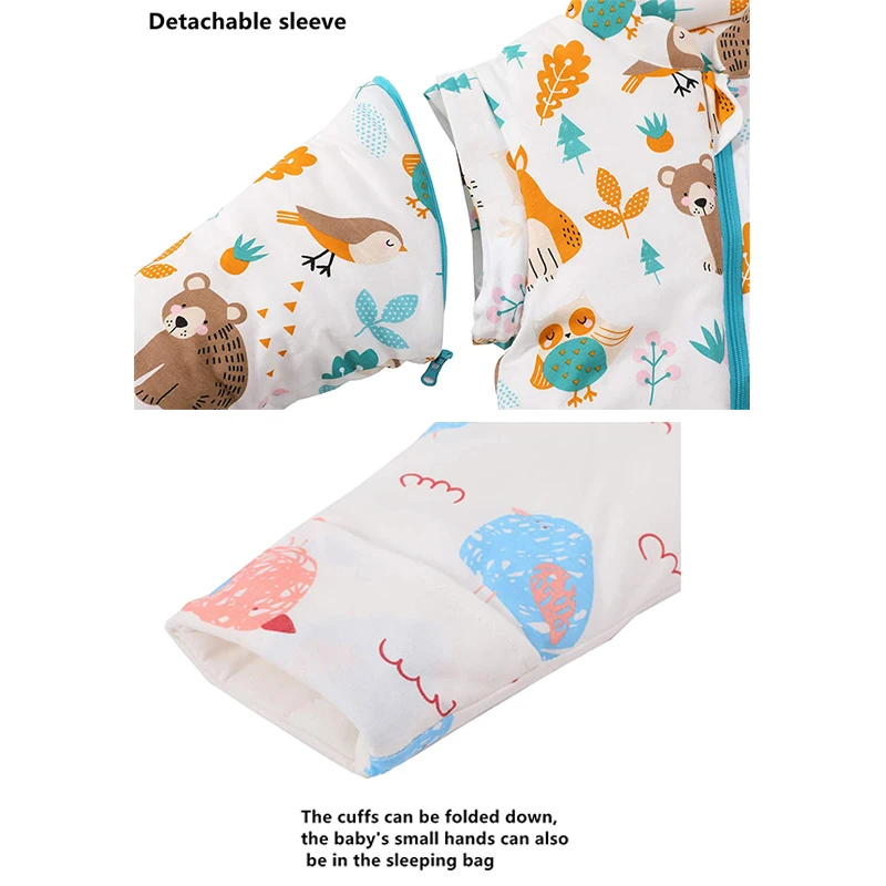 
Customization 100%organic cotton long sleeves newborn baby sleeping bag design sleeping baby sack baby swaddle sack 